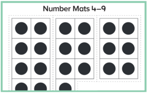 Number Mats 4 9- Math Graphic Organizer