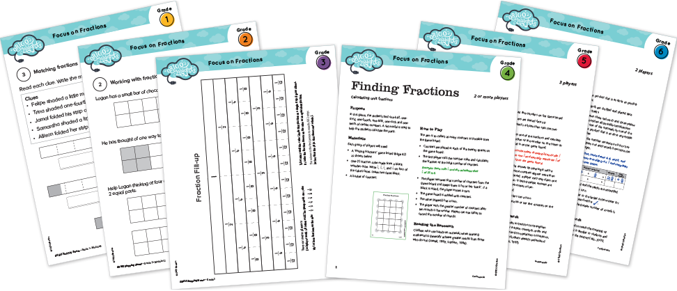 Focus on Fractions Activities Grades 1–6